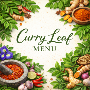 Curry Leaf Menu